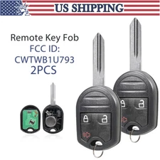 2x Replacement For 2009 2010 2011 2012 Ford F-150 F150 Remote Key Fob 3 Button