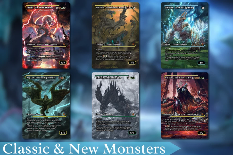 Monster Hunter Dinosaur Commander MTG Alt-Art Deck. Ready to Play! - Image 2 of 4