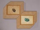 pa4/1 Christine Reinckens Pair Miniature Drawings 1999 "Pebbles"