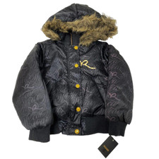 Rocawear Black Puffer Coat Kids Girl Size 5 Medium