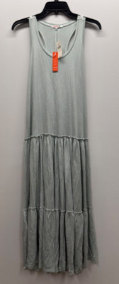 Anthropologie Sundry Mint Tiered Maxi Sleeveless Dress Size 2  (Q4-5P)