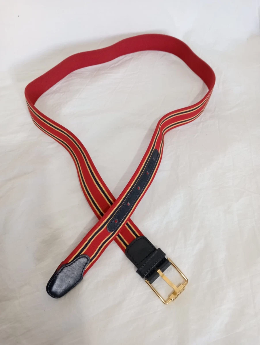 Lanvin Paris Women’s Striped Pink Belt Size Medium Fabric Snaps Buckle Y2K Lanvin Size M Belts for Women for sale | eBay main image 3