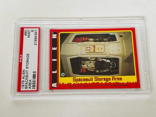 Alien Trading Card 1979 Sigourney Weaver Fox 20th PSA 9 Ripley Spacesuit Storage - Image 2 of 4