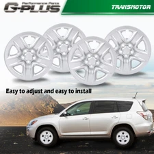 4 for Toyota RAV4 2006-2012 Silver 17" Wheel Skins Hub Caps Full Rim Skin Covers