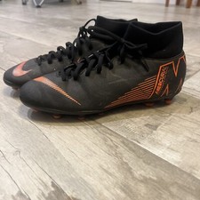 Nike Superfly 6 Club MG Soccer Cleats AH7363-081 Mens 8.5 Black Orange