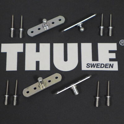 Thule Retaining Plate Joint Top + Bottom 2 Pairs + Rivets for Thule Lid Lifter Lid L...