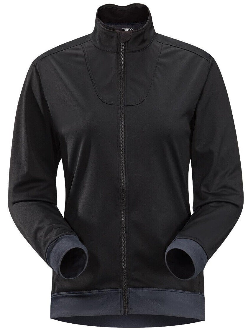 ARC'TERYX TRINO JERSEY LS WINDSTOPPER ALTASARIS GIACCA SOFTSHELL DONNA S NERO