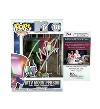 The Buggles Trevor Horn Signed MTV Moon Man Person Funko POP JSA Certified COA