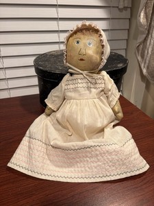 Sara McPatrick Cloth Homemade Doll 1987 Baby Doll Small Child Doll