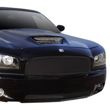 For Dodge Charger 06-08 1-pc Upper Class Series Black Formed Mesh Bumper Grille