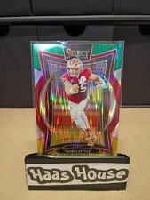 2024 Panini Select - Concourse George Kittle #58 Green & Yellow Shock Prizm