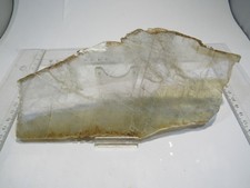 MD269 große Gips Selenit Kristall Scheibe Marienglas 22x10cm Osterode Harz 330g