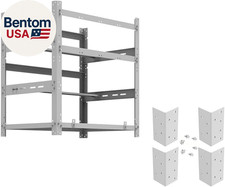 The Sluice V.2 12 GPU Mining Rig Frame and 4 Pcs of Stacking Brackets White