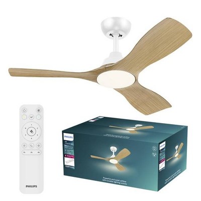 Philips LED 8721103095985 Olas 30W Ceiling Fan with Remote Control, Di