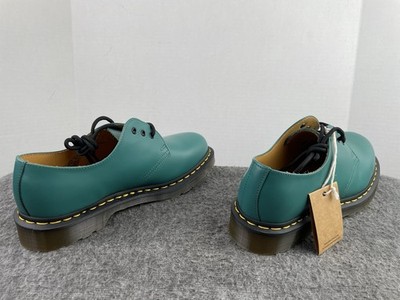 Dr. Martens 1461 Oxford Teal Green Smooth Leather Shoes Women's