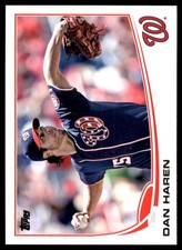 Dan Haren 2013 Topps Update #US41 Nationals MLB READ FREE SHIPPING AutographDen