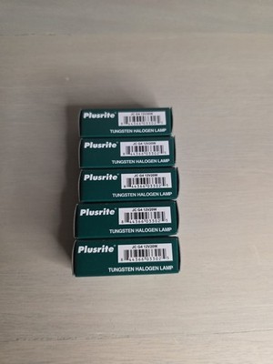 NEW 5x Plusrite Tungsten Halogen BULBS JC 12v 20W