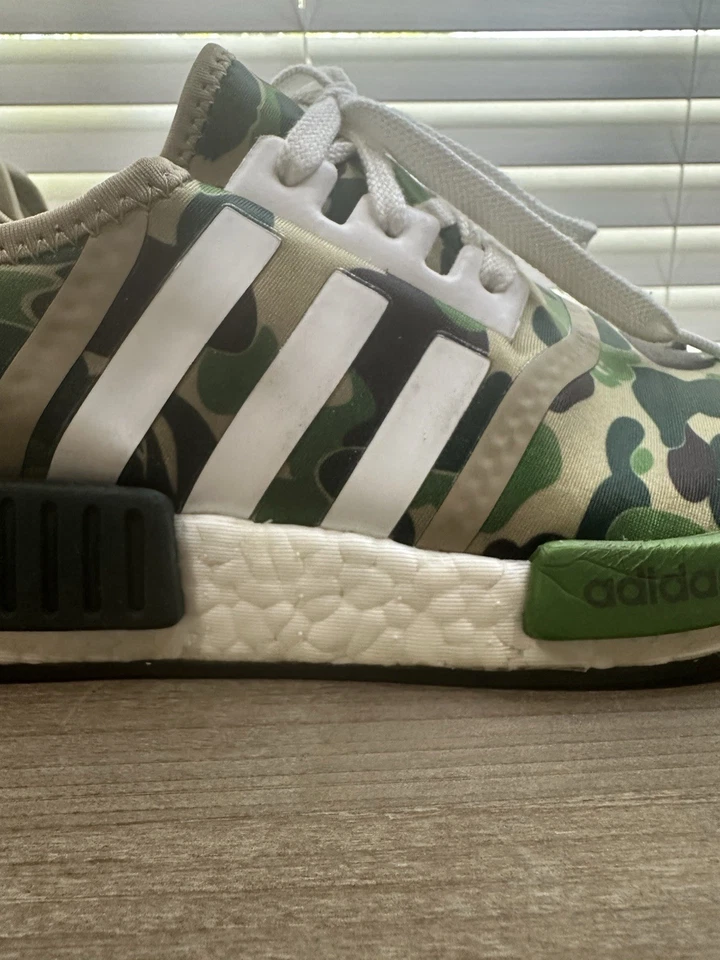 Adidas X Bape NMD R1 Hombre Talla 7 Excelente Estado Usado Foto 4 de 4