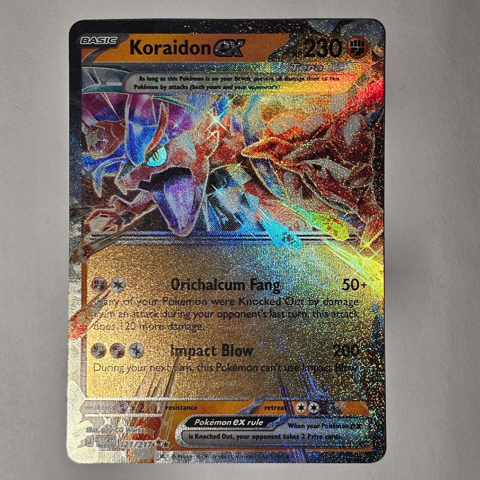 Koraidon ex 121/217 Holo Double Rare ME: Ascended Heroes Pokemon TCG NM