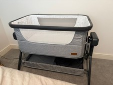 Baby Elegance Co-Glide Electric Bedside Crib & Mattress | Remote Included
