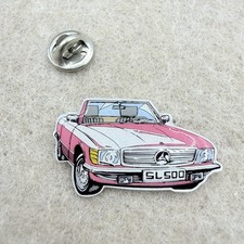 Vintage Collectible Official Mercedes Benz R107 SL 500 Sports Car Pin