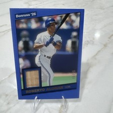 2026 Panini Donruss Roberto Alomar Game Used Bat Relic Card 06/25 Rare 