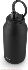 Ello Hydra Half Gallon Vacuum Insulated Stainless Steel Jug 64oz, Black