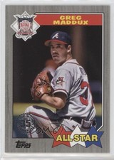 2022 Series 2 1987 Topps All-Star Baseball Black 51/299 Greg Maddux HOF 19wd