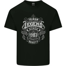 Camiseta Premium Legend 42º Cumpleaños 1983 Hombre Algodón Ligero