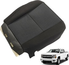 Front Driver Bottom Cloth Seat Cover with Foam Cushion for Silverado 2007-2014