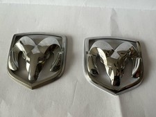 Dodge Oem Ram Head Chrome Plastic 2.5 Emblem Badge Logo Nameplate Name Plate