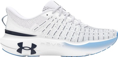 Under Armour Infinite Elite Womens Running Shoes White Cushioned Sports Trainers