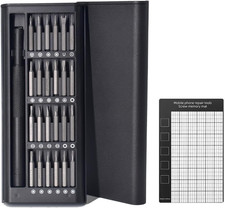 Mini Screwdriver Set 24 Magnetic Bits with Work Pad for Electronics Watch Phone