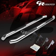 SILVER 3" SIDE STEP NERF BAR RUNNING BOARD FOR 05-20 TOYOTA TACOMA EXTENDED CAB