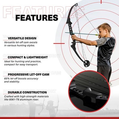 Genesis Archery GenX Target Practice/Hunting Bow, Right Handed