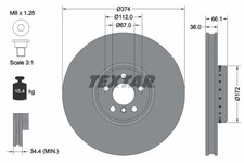 TEXTAR 92290225 Bremsscheibe f�r BMW