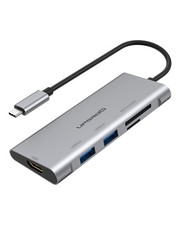 USB C Hub, 5-in-1 C Adapter, with 4K C to HDMI, SD and Space Grey
