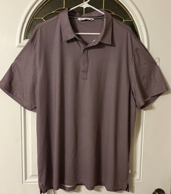 7 Diamonds Mens XL Performance 4 Way Stretch Golf Polo Shirt Short Sleeve