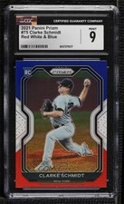 2021 Panini Prizm Red White & Blue Prizm Clarke Schmidt #75 CGC 9 Mint 0b3