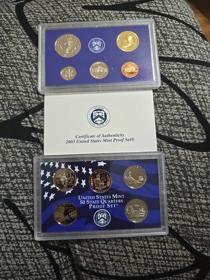 2003-S U.S. Mint Proof Set of 10 Coins with Box & COA - Image 3 of 3