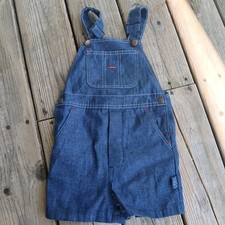 Vtg PENNEYS BIG MAC SQUARE BAK DENIM OVERALLS Sz 5R Kids