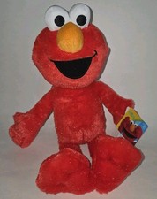 Elmo Sesame Street Monster Toy Plush Red With Tinsel NEW