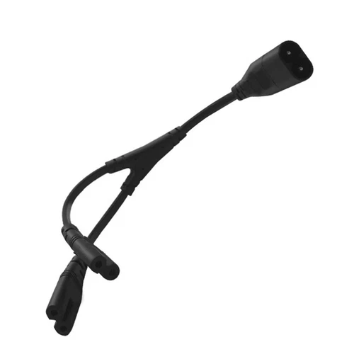 Black PVC Outer Sheath 300mm Split AC Power Cable with Safe Connection