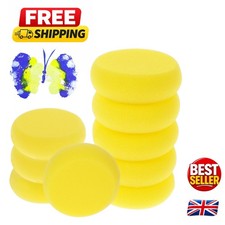 9  3-Inch Yellow Round Pottery Sponges - Versatile Art & Craft Essential