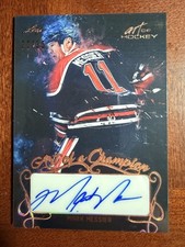 RARE /35 2022-23 Leaf Art of Hockey Mark Messier AUTO AC-MM1 Oilers HOF