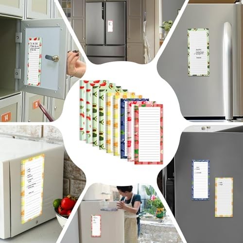 8+1 Pack Magnetic Grocery List Notepads Shopping Lists Pads for Refrigerator Fri