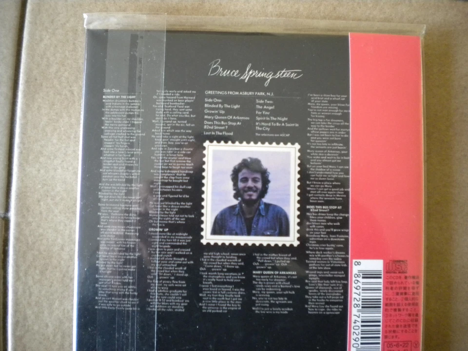 Bruce Springsteen-Greetings from Asbury Park N.J.-Japan mini lp CD-MHCP 721:2005 - Bild 2 von 2