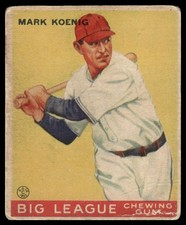 1933 Goudey Baseball Cards 16