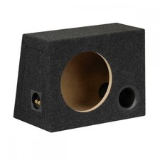10 Zoll 25cm MDF Schwarz Portiert Auto Audio Lautsprecher Subwoofer Bass Gehäuse 25L
