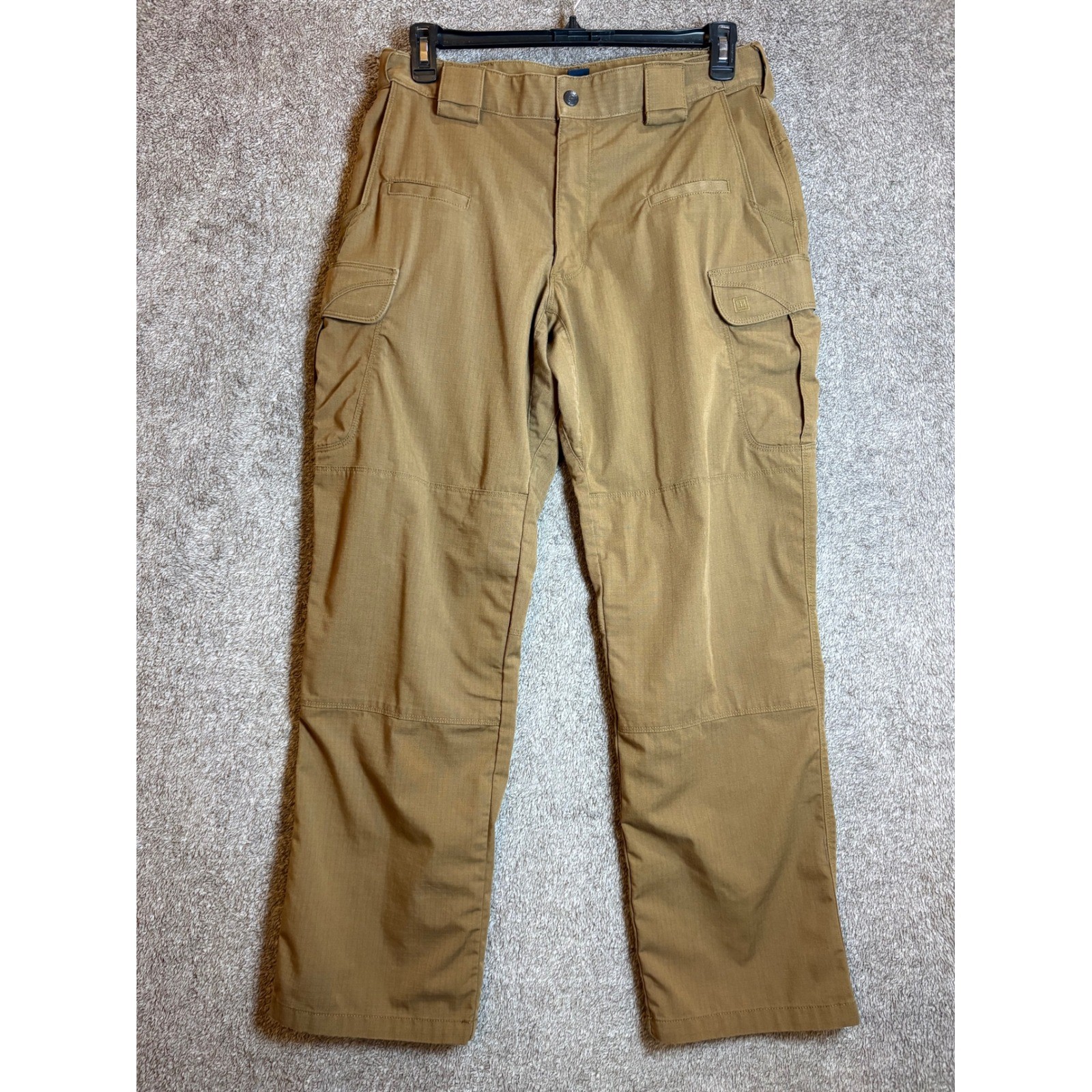 5.11 Tactical Series Cargo Pants Men's W/L 34/32 Khaki Polyester Cotton Blend